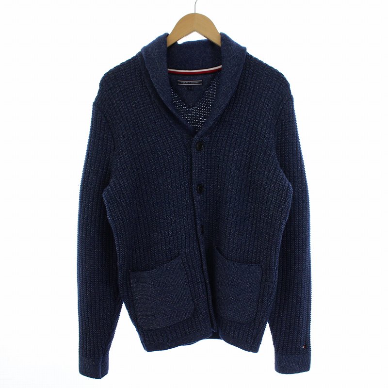 トミーヒルフィガー TOMMY HILFIGER ショールカラーカーディガン 