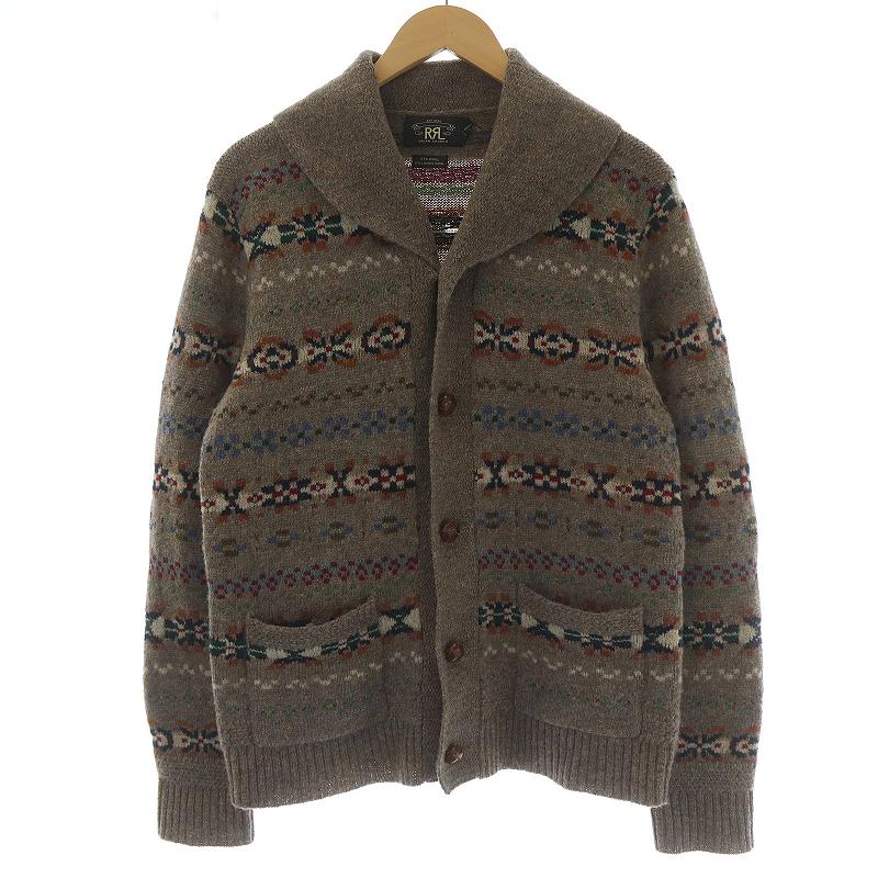 ダブルアールエル RRL ラルフローレン カーディガン ニット ショール 