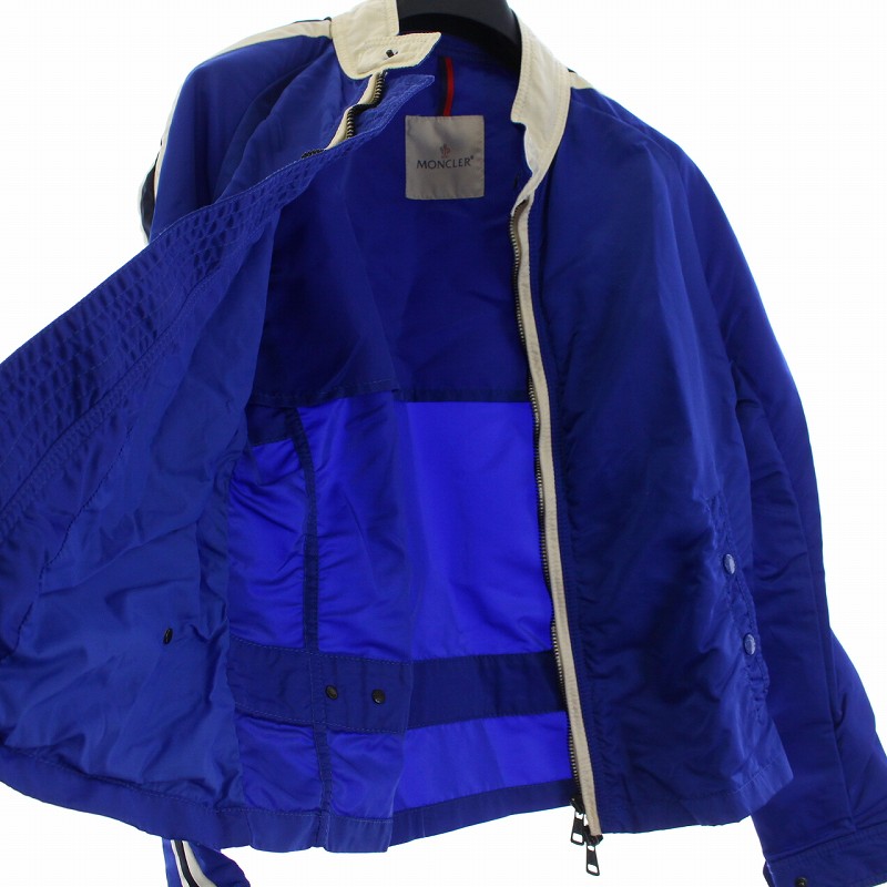 モンクレール MONCLER ナイロンジャケット ライダースジャケット 