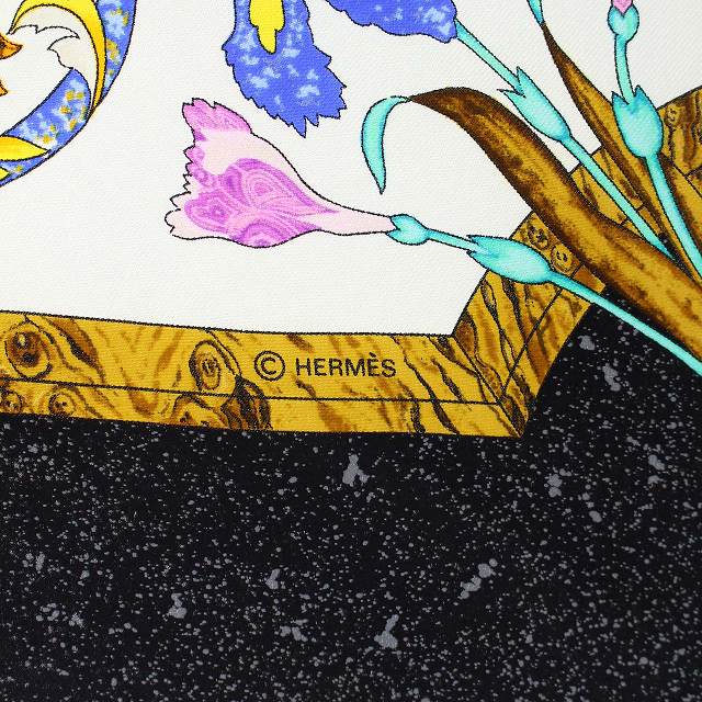 エルメス HERMES PIERRES d'ORIENT et d'OCCIDENT スカーフ カレ90 絹