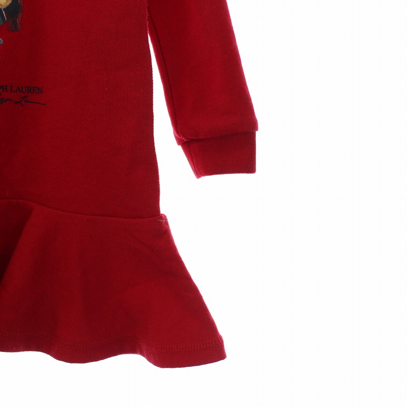 新品 ラルフローレン ポロベア パーカー スウェット ワンピース キッズ ラルフローレン RALPH LAUREN キッズ スウェットワンピース 長袖