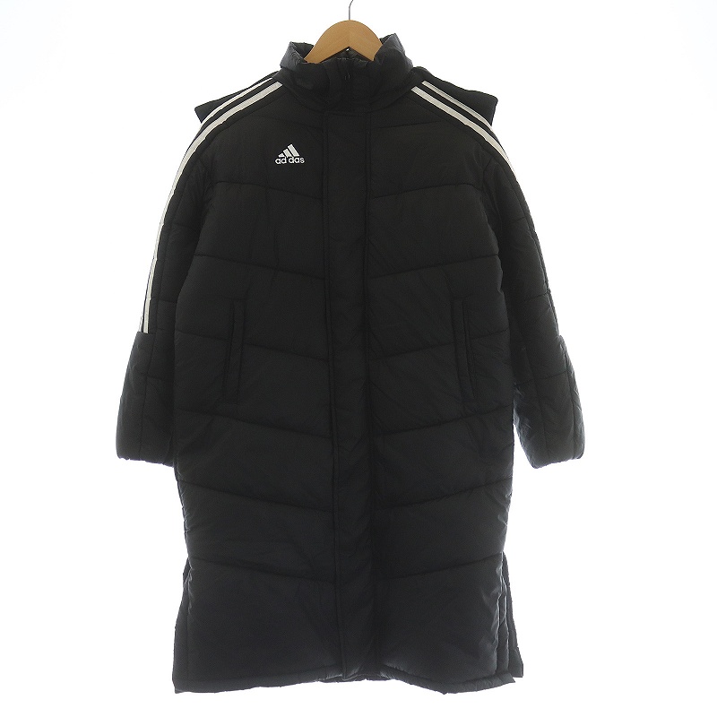 【新品・未使用】adidas EC9209 ブラック サイズ150cm adidas ベンチコート EC9209 ブラック 150サイズ