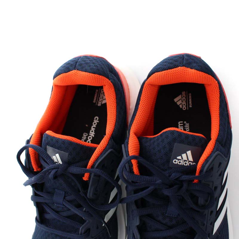 美品試用のみadidas トレイルランニングシューズ ネイビー/オレンジ30cm アディダス adidas ギャラクシー3 ワイド GALAXY 3 WIDE