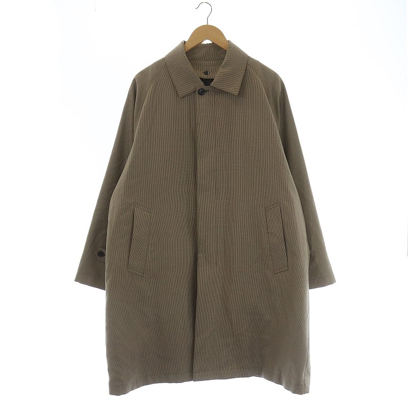 スティルバイハンド Still By Hand aw 撥水ウールシンサレートライナーコート ステンカラー ロング丈 比翼ボタン ウール 48 M 茶色 ブラウン ベージュ Si26 メンズ 081 ベクトルパーク