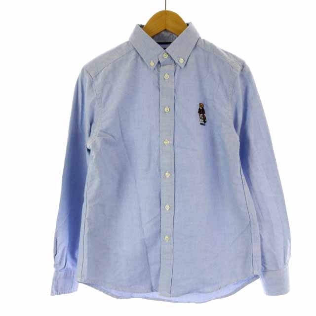 ラルフローレン RALPH LAUREN キッズ シャツ 長袖 刺繍 M10-12 150cm  