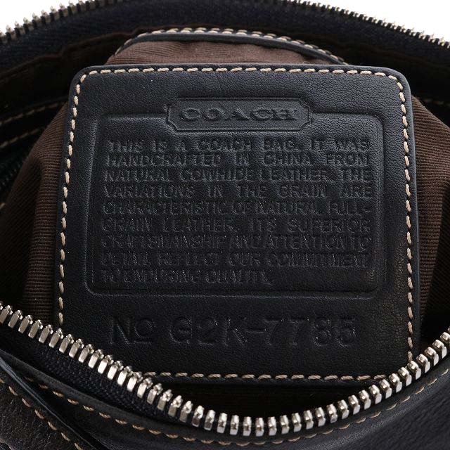 コーチ COACH ハンプトン レザー デミポーチ アクセサリーポーチ 黒