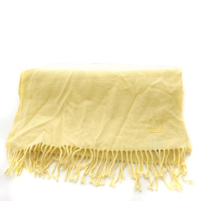 ダンヒル Dunhill マフラー カシミヤ100 ストール 黄色 イエロー G メンズ 081 ベクトルパーク
