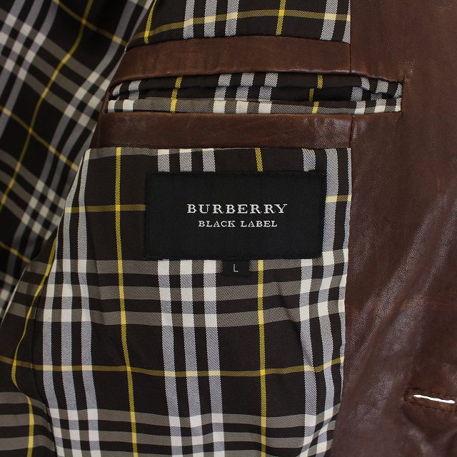 バーバリーブラックレーベル BURBERRY BLACK LABEL ラムレザー 