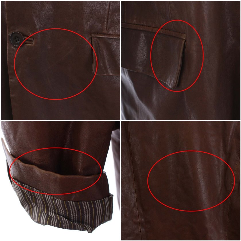 バーバリーブラックレーベル BURBERRY BLACK LABEL ラムレザー 