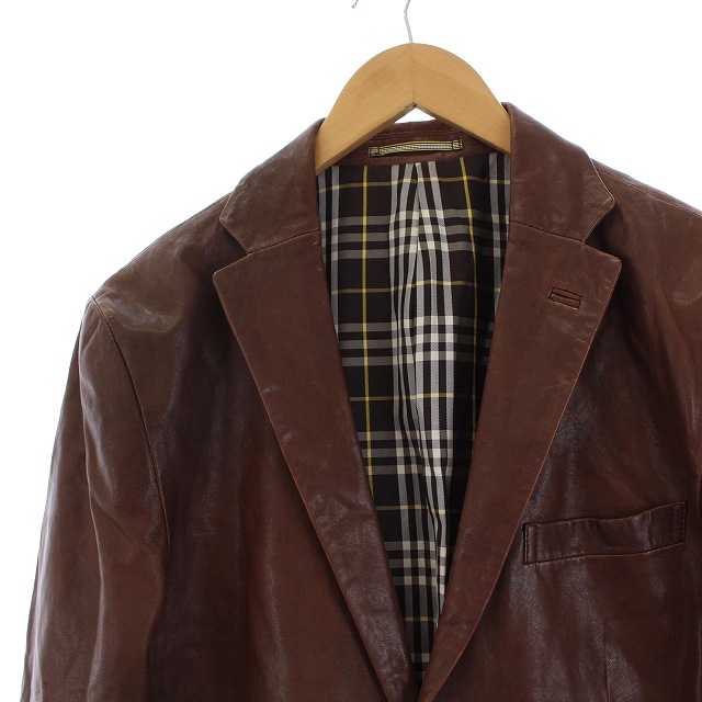 バーバリーブラックレーベル BURBERRY BLACK LABEL ラムレザー 