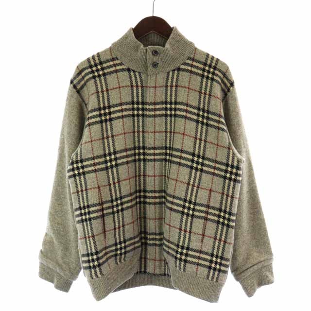 バーバリー ロンドン BURBERRY LONDON ウールニット ブルゾン 