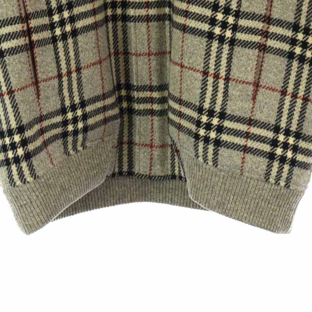 BURBERRY LONDON バーバリー ノバチェック ニット ジャケット M 【公式
