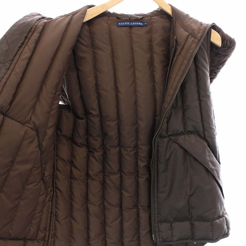 ラルフローレン RALPH LAUREN ダウンベスト ジップアップ ファー