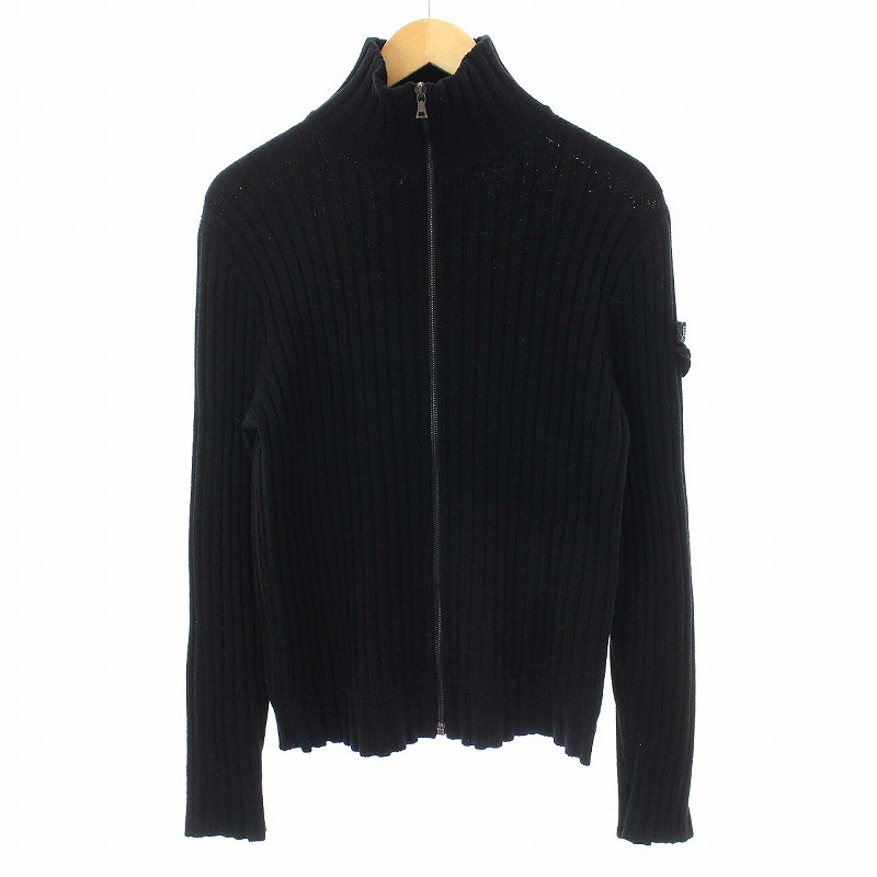 プラダ PRADA ドライバーズ ジップアップ ニット ジャケット リブ 長袖 