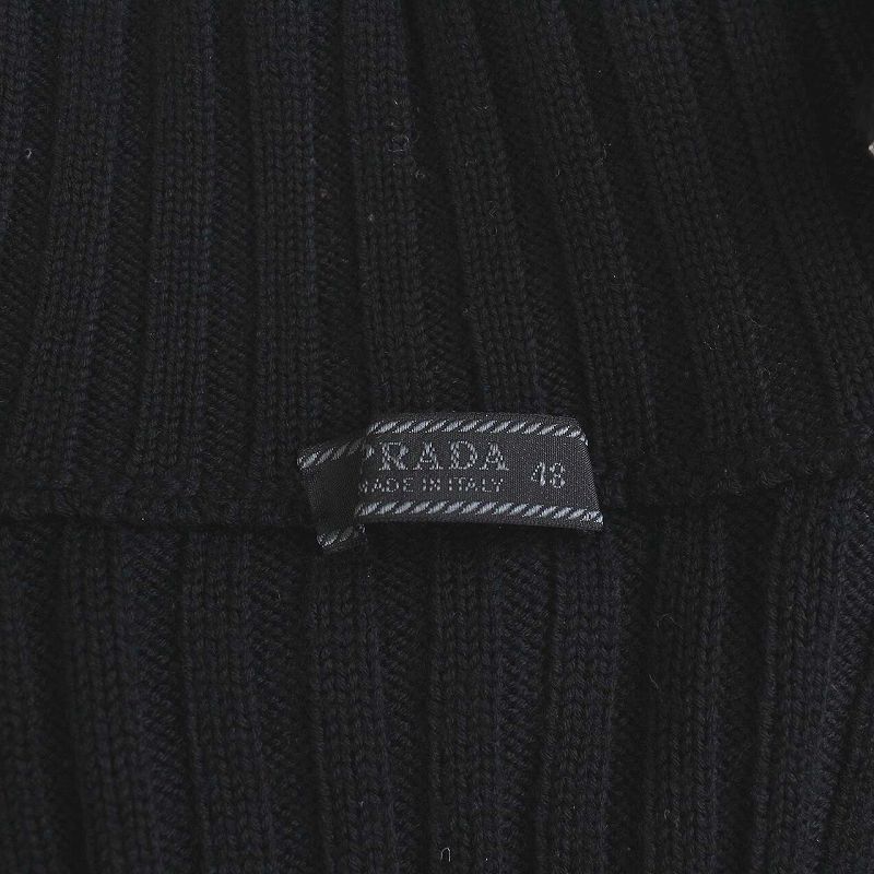 プラダ PRADA ドライバーズ ジップアップ ニット ジャケット リブ 長袖