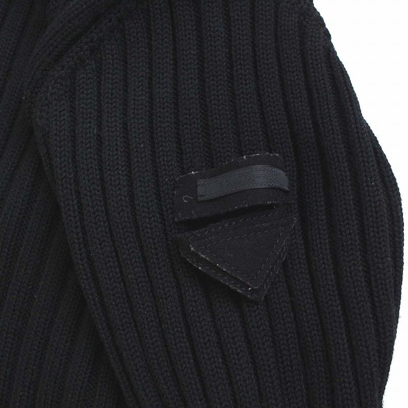 プラダ PRADA ドライバーズ ジップアップ ニット ジャケット リブ 長袖