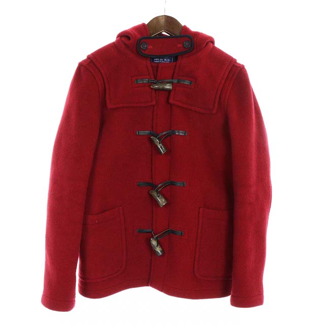 ロンドントラディション London Tradition Ships Jet Blue別注 ダッフルコート ウール フード S 赤 レッド Yi30 メンズ 081 ベクトルパーク