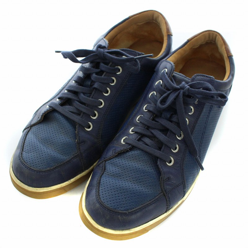 コールハーン Cole Haan レザースニーカー シューズ ベトナム製 10 M 27 5cm 青 ブルー Bm メンズ 081 ベクトルパーク