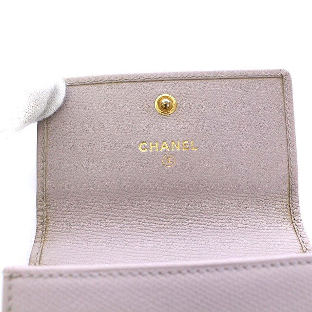 シャネル CHANEL Wホック 三つ折り財布 ココマーク ココボタン