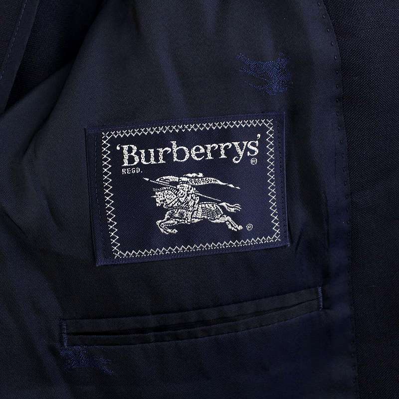 バーバリーズ Burberrys テーラードジャケット ブレザー 紺ブレ 金