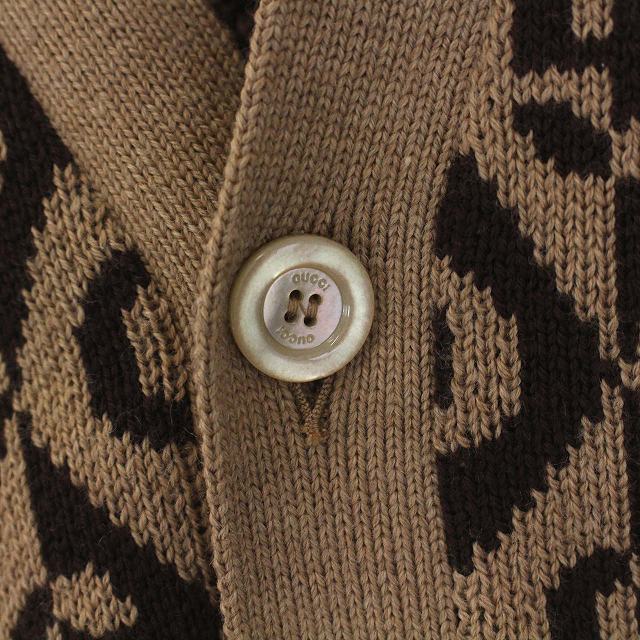 グッチ GUCCI 2019年製 G RAMBUS WOOL CARDIGAN 長袖 ニット  