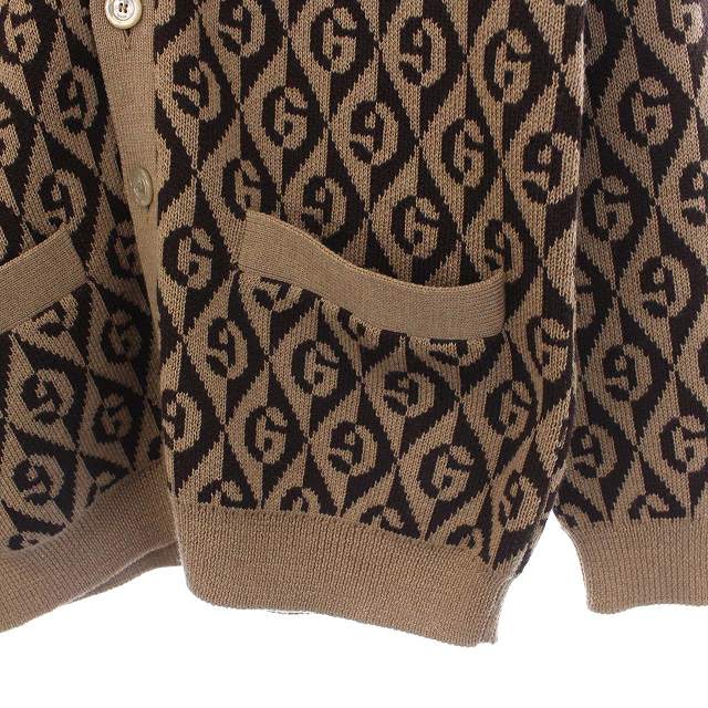 グッチ GUCCI 2019年製 G RAMBUS WOOL CARDIGAN 長袖 ニット