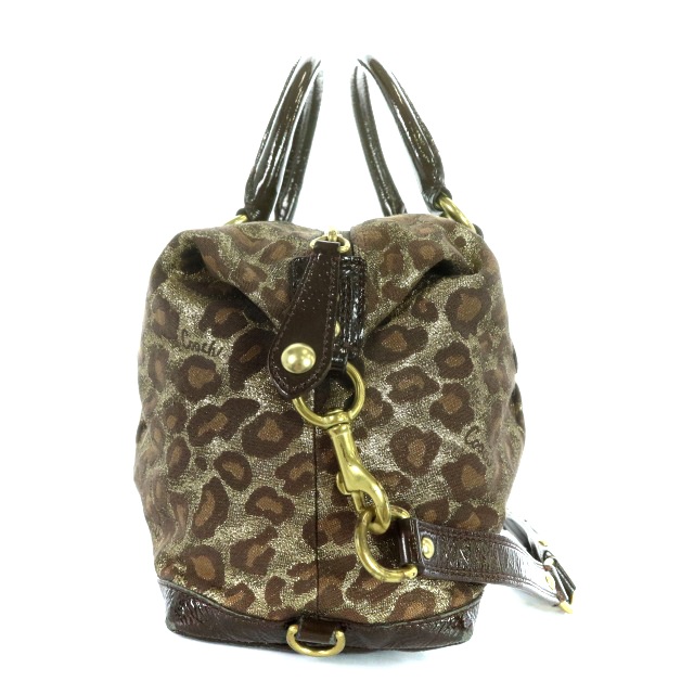コーチ COACH ハンドバッグ ショルダーバッグ 2way レオパード柄