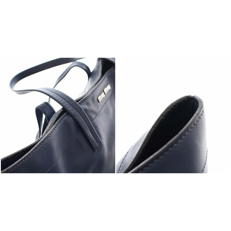 ミュウミュウ miumiu トートバッグ ショルダーバッグ A4 サイズ レザー