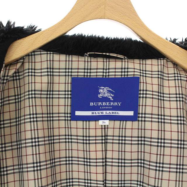Burberry London トレンチコート ノバチェック ブルーレーベル 黒