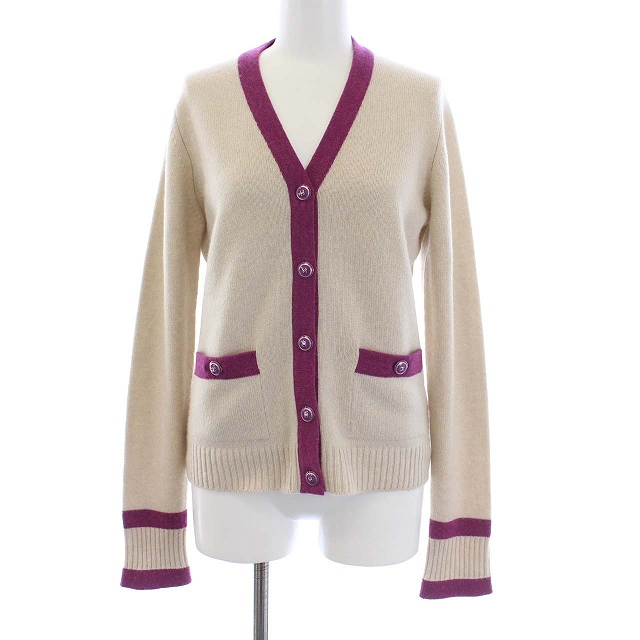 シャネル CHANEL 07C カシミヤ 長袖 ニットカーディガン ココマーク  