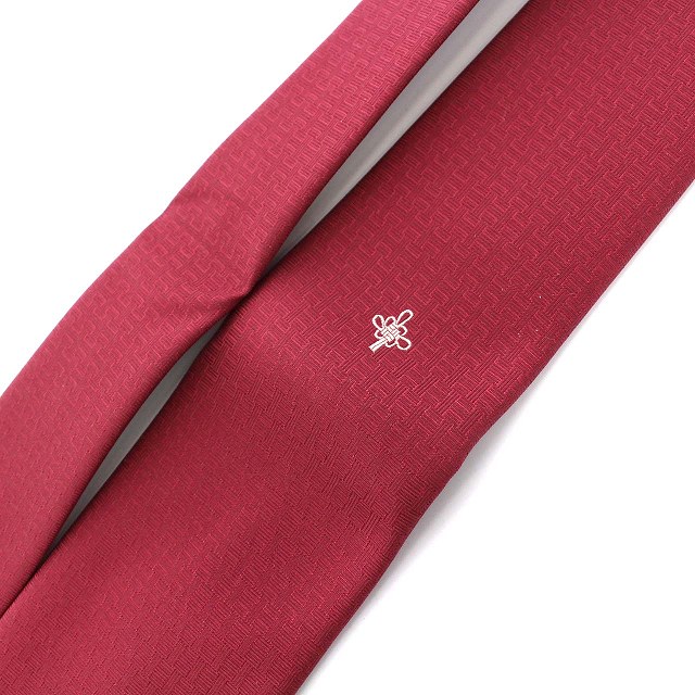 未使用品 エルメス HERMES H柄 ネクタイ レギュラータイ 絹 シルク100  