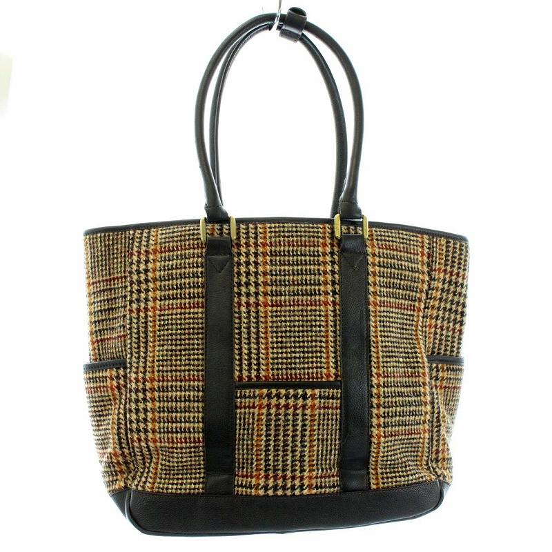 ハリスツイード Harris Tweed ブリティッシュグリーン British Green トートバッグ ツイード チェック 茶 ブラウン Tk メンズ 081 ベクトルパーク