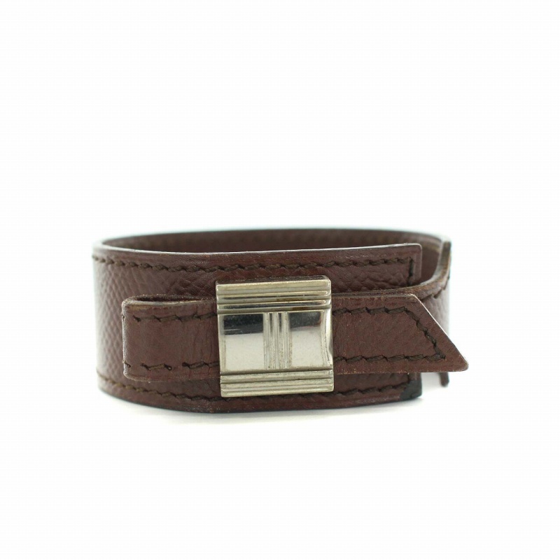 エルメス HERMES アルテミス クシュベル ブレスレット バングル レザー 