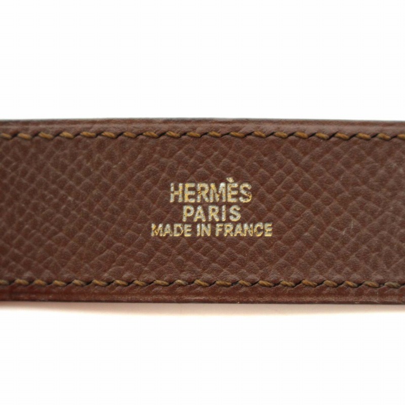 エルメス HERMES アルテミス クシュベル ブレスレット バングル レザー 