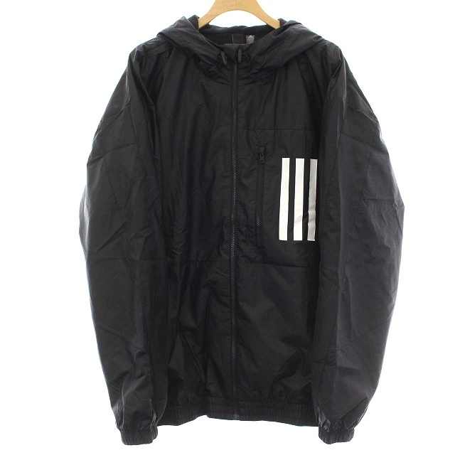 アディダス adidas ウーブンフードジャケット パーカー ジップアップ 