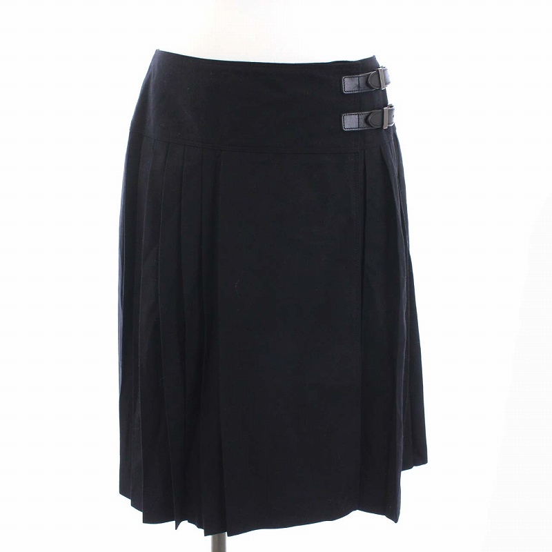 バーバリー ロンドン 膝丈 ラップスカート プリーツスカート 【公式通販】
