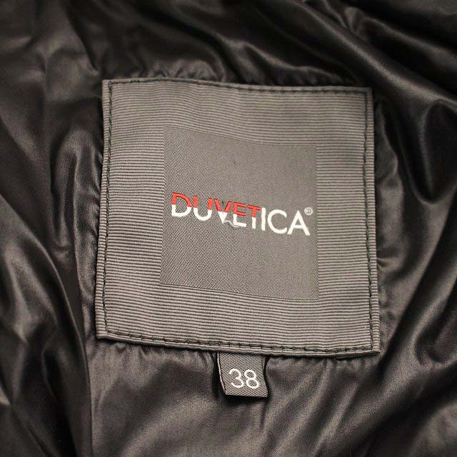 デュベティカ DUVETICA ACE WOOL ダウンコート ロング フード ナイロン 38 S ~ M 紺 ネイビー /MR6 レディース