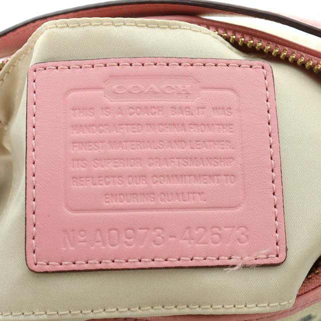 COACH ロゴデザイン ハンドバッグ ベージュ/ピンクパープル コーチ COACH キャンバスタトゥートップハンドル ハンドバッグ