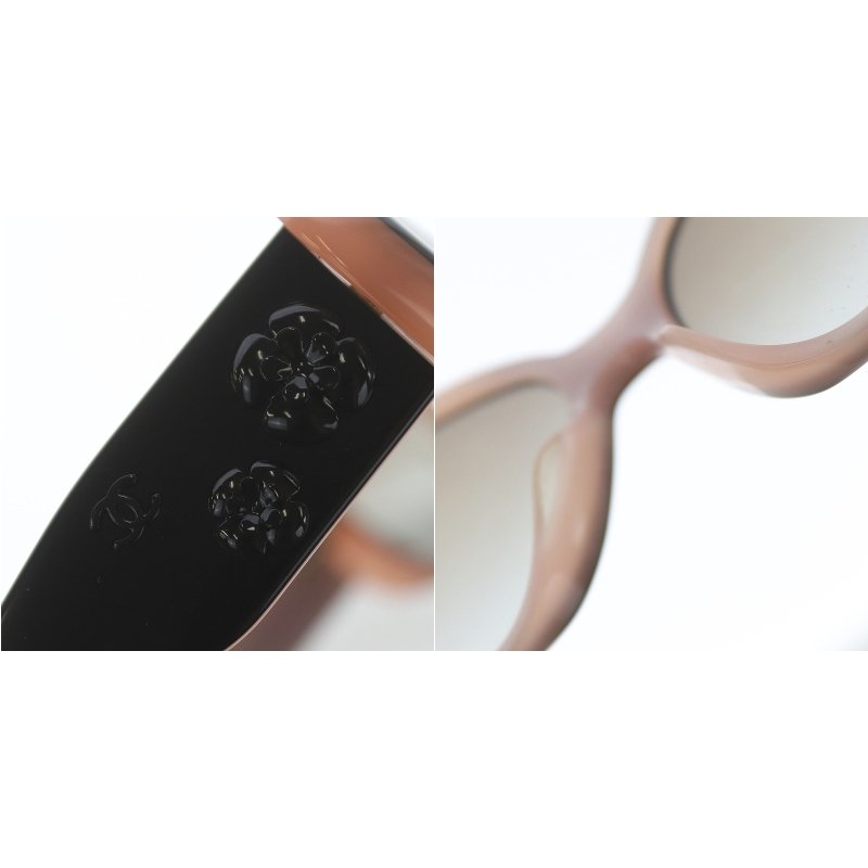 シャネル CHANEL カメリア サングラス セルフレーム 花モチーフ 56□16 