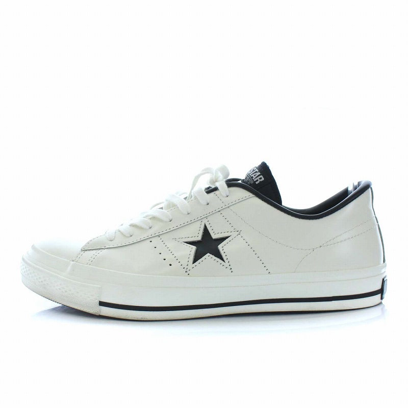 コンバース Converse All Star ワンスター 日本製 スニーカー シューズ レザー 10 5 29cm 白 アイボリー 黒 ブラック Tk メンズ 081 ベクトルパーク コンバース Converse All Star ワンスター 日本製 スニーカー シューズ レザー 10 5 29cm 白 アイボリー 黒 ブラック Tk メンズ 081 ベクトルパーク