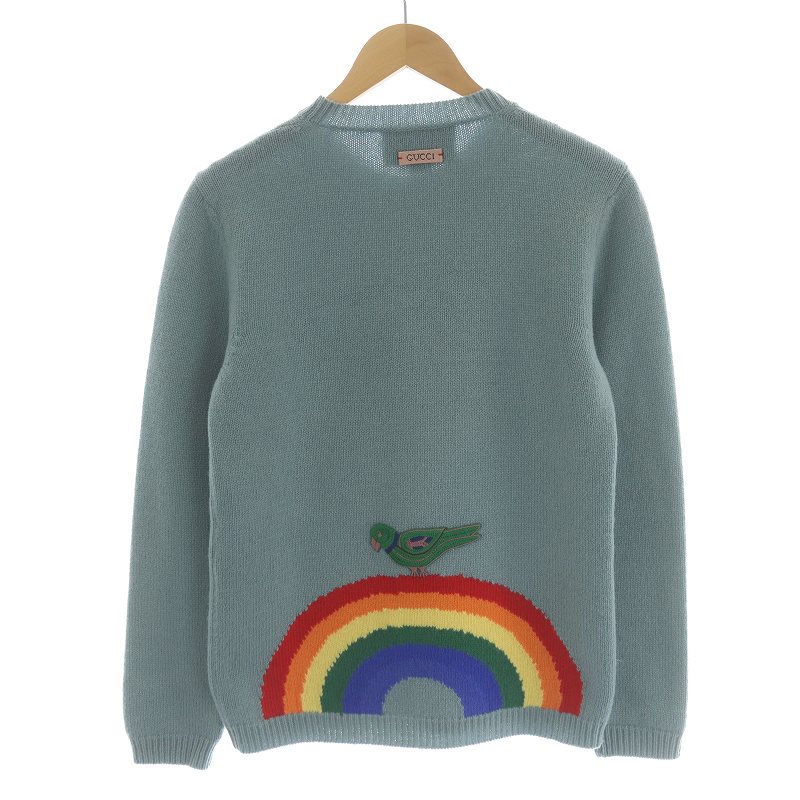 グッチ GUCCI 16SS インターシャ ニット セーター クルーネック プル 