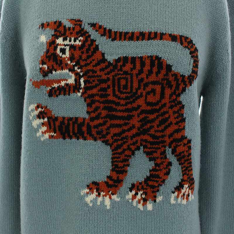 グッチ GUCCI 16SS インターシャ ニット セーター クルーネック プル 