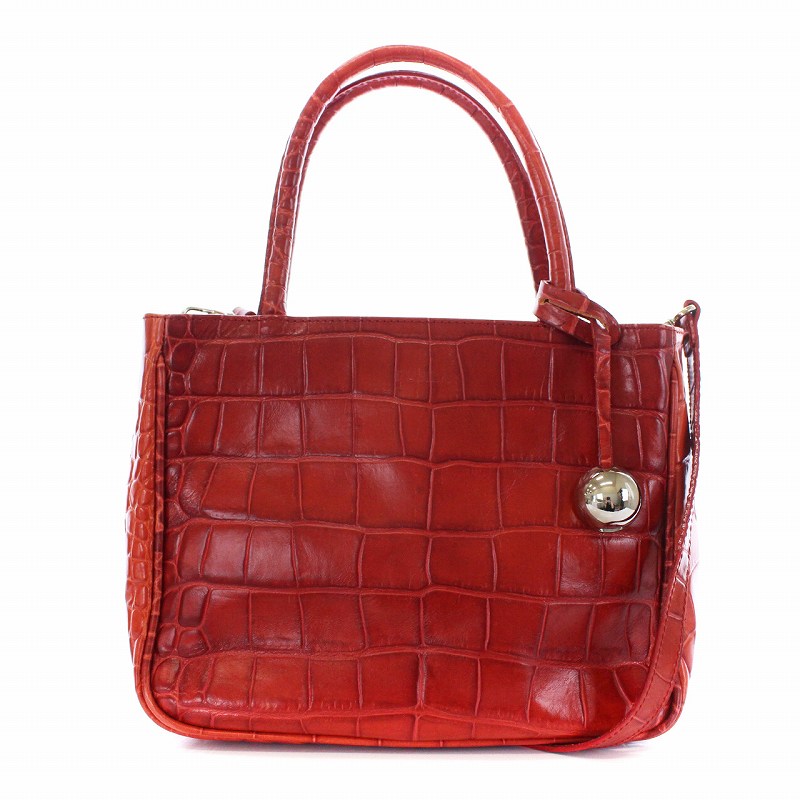 フルラ FURLA ショルダーバッグ ハンドバッグ 2way クロコ 型押し  