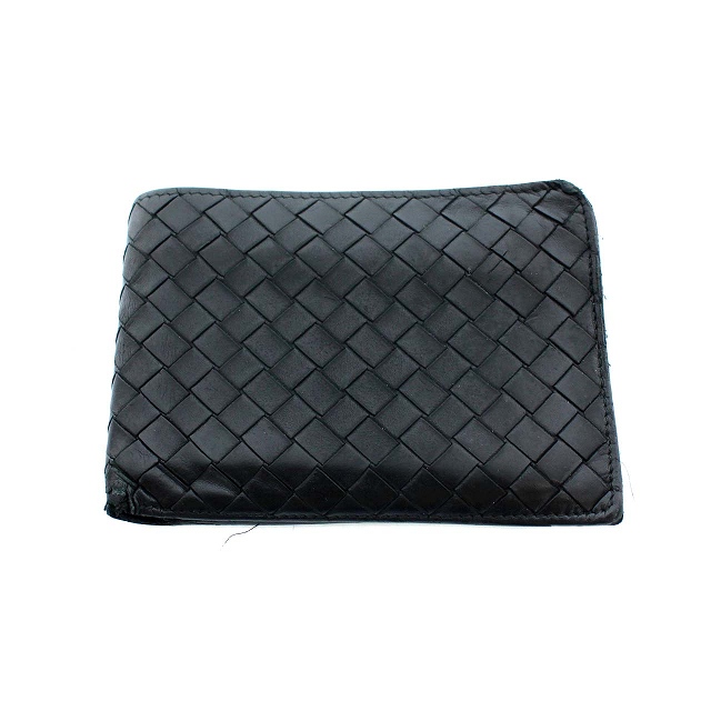 ボッテガヴェネタ Bottega Veneta 財布 二つ折り 小銭入れ イントレチャート レザー 黒 ブラック Ty Oh メンズ 081 ベクトルパーク