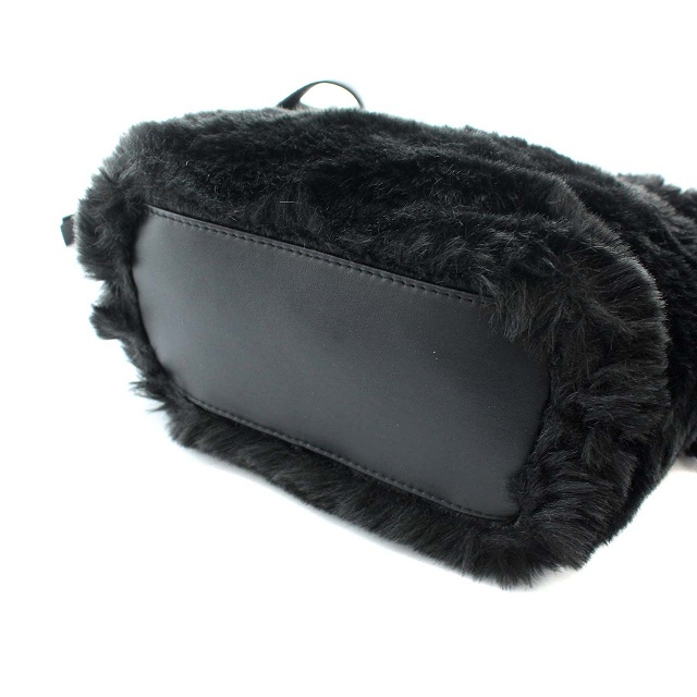 フルラ FURLA ショルダーバッグ ファー 黒 ブラック /TY レディース 