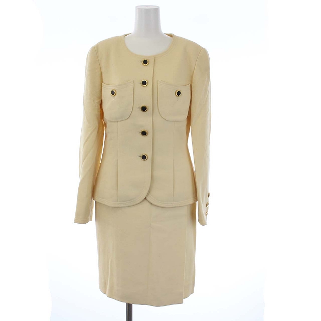 シャネル CHANEL ヴィンテージ スーツ セットアップ 上下 ノーカラー  