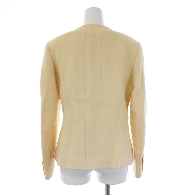 CHANEL アイボリー ノーカラージャケット シャネル ヴィンテージ