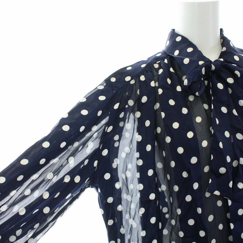 クリスチャンディオール Christian Dior ブラウス シャツ 長袖 シアー 