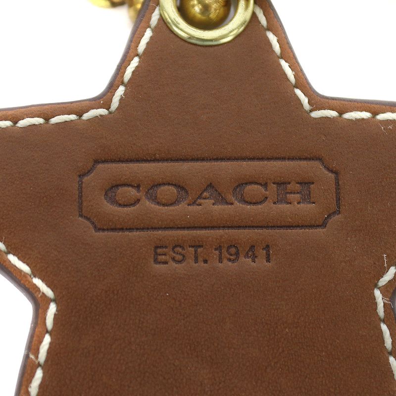 【極美品✨】 コーチ メッセンジャーバッグ ブラウンレザー ロゴ チャーム Brandol / COACH コーチ ショルダーバッグ シグネチャー 2way