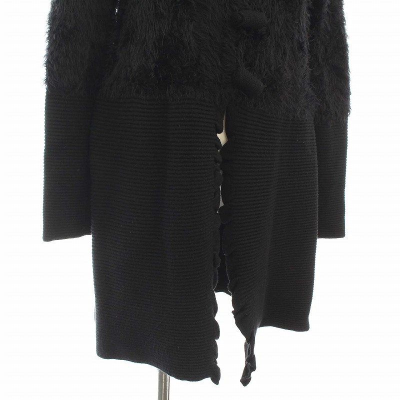 エンポリオアルマーニ EMPORIO ARMANI フェイクファー ニット コート 